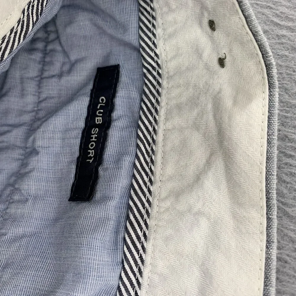 J Crew Club Shorts Mens 30 Blue Chino Flat Front 10